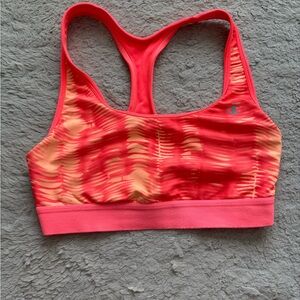 Champion Women's Vibrant Red and Orange Sports Bra